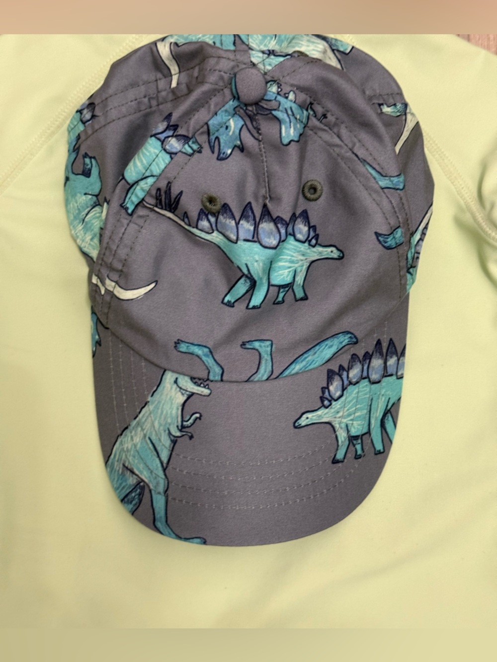 Carter's Light Green Rashguard with Blue Dino Graphics Size 2T - Picture 5 of 9